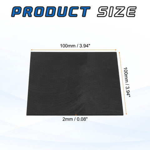 Rectangle Graphite Block Set 100x100x2mm Ingot Sheets For Melting And Electrolysis High Purity Graphite Electrodes Plates Pack Of 5