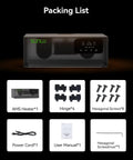 Packing list for No Sweat 3D Printer Filament Drying Heater Kit Upgrades Bambu Lab AMS Gen One, includes heater, power cord, screws.