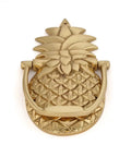 8 Inch Solid Brass Pineapple Door Knocker With Mounting Hardware Dope Front Door Accessory Premium Finish Durable Brass Construction
