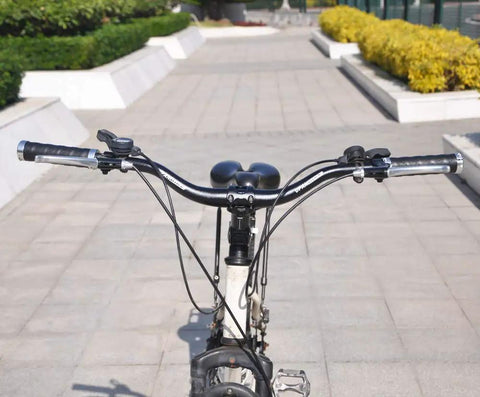 Front view of Ultra Light 700mm Mountain Bike Handlebar 31.8mm Clamp Aluminum 6061 Riser Bar Matte Black With 50mm Rise And 9 Degree Sweep