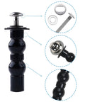Universal Toilet Seat Hinges With Expanding Rubber Top Nuts And Stainless Steel Gaskets For Blind Hole Mounting quick swap durable black hinge bolts