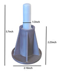Replacement Bed Frame Feet To Replace Wheels, Steel Stem Design For A No Slip, 3.7-inch height, 2.16-inch base