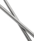 Close-up of 10 Pack M8 x 250mm Fully Threaded Stainless Steel Rods 304 Grade Right Hand Thread 1.25mm Pitch Long Threaded Screws.