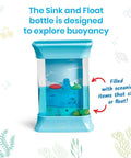 Ocean Sensory Bottles Fidget Toys For Kids 3 To 5 Kid Friendly Calming Quiet Focus Tools For Toddlers with buoyancy lesson