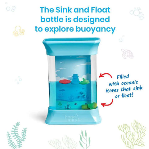 Ocean Sensory Bottles Fidget Toys For Kids 3 To 5 Kid Friendly Calming Quiet Focus Tools For Toddlers with buoyancy lesson
