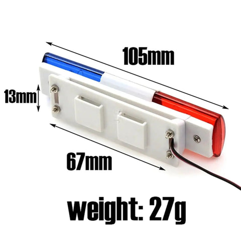 Dope RC Lighting Kit With Bright LED Strips For 1/8 And 1/10 Scale RC Cars, Realistic Flash And Alarming Light Effects, Easy Install