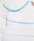 Solid As Nails 1/4 Inch By 25 Foot Polyurethane Coil Air Hose with spring back design displayed in coiled form.