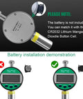 Digital Durometer Type A With Stand For Accurate Rubber Plastic And Leather Hardness Testing Pro Grade Hardness Tester With Metal Base And Tempered Glass Platform Clear LCD Readout Model LXA battery installation