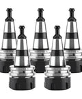 5 Pieces ISO30 ER32-45L Balance Collet Lathe Chuck G2.5 30000RPM CNC Tool Holder Stainless Steel With Pull Stud Milling Lathe