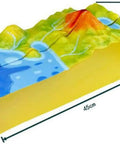 Volcano Model For Classroom Geology And Geography Teaching Aids Lava Eruption Demonstration showing dual-structure PVC model, 45×19×12 cm.