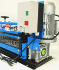 Nine Channel Copper Wire Stripping Machine With 1HP 120V Motor Handles 18 AWG To 1 Inch OD Cables Industrial Grade Steel Frame