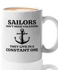 Sailor Coffee Mug 11oz White Gift For Boaters And Sailors Funny Lake Gifts Sailboat Glass Gift For Boat Captains And Crew Great Morning Coffee On The Go