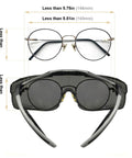 Anti Fog Lab Safety Glasses For Glasses Wearers Over Eyeglasses Clear And Tinted 2 Pack With Integrated Side Shields ANSI Z87.1 Plus UV400 Protection Over Prescription Glasses Goggles