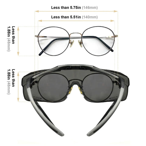 Anti Fog Lab Safety Glasses For Glasses Wearers Over Eyeglasses Clear And Tinted 2 Pack With Integrated Side Shields ANSI Z87.1 Plus UV400 Protection Over Prescription Glasses Goggles