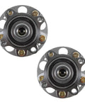 Rear Wheel Bearing And Hub Assembly Set 2 Piece Direct Fit DIY Friendly For 2008 To 2012 Honda Accord And 2009 To 2014 Acura TSX