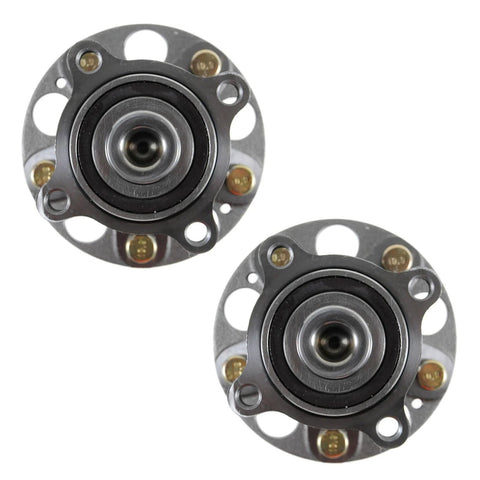 Rear Wheel Bearing And Hub Assembly Set 2 Piece Direct Fit DIY Friendly For 2008 To 2012 Honda Accord And 2009 To 2014 Acura TSX