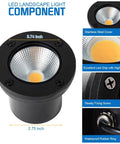 8 Pack Dope Bright 12W LED Well Lights For Outdoor Landscape with stainless steel cover and waterproof ring