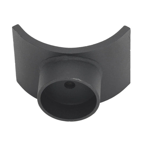Beefed Up Bottle Jack Axle Saddle Adapter For Dana 60 70 80 Axles Up To Four Inch Tubes shown in iron material