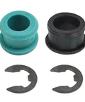2 Pack Automatic Transmission Gear Shift Cable Bushing And Clip Repair Kit For Toyota Corolla Matrix 1.8L 2003 2008 Delivers Smooth Shifting And Easy No Fuss Cable Alignment with teal and black bushings and silver clips