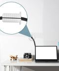 Set Of Four White Three Quarter Inch Cable Grommets For Wall Hole Pass Throughs With Anti Slip Textured Surface