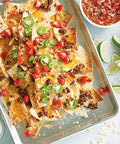 Naturals Half Sheet Pan Set Of 2 For Baking And Roasting With Pure Aluminum For Superior Heat Conductivity And Even Browning Encapsulated Galvanized Steel Rim Prevents Warping Usa Made Pro Grade Bakeware with nachos