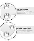Heavy Duty Polished Fastener Plate Fixing Buckle With Multi Functional Design For Industrial Maintenance, showing silver stainless steel with two holes.