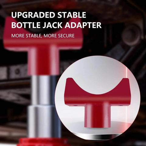 Heavy Duty Bottle Jack Axle Adapter Saddle Fits 2 Inch, 3 Inch, And 4 Inch Round Or Square Axle Tubes, alloy steel, close-up view.