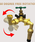 Two Pack 90 Degree Brass Garden Hose Elbow Connector Set With Four Extra Pressure Washers For Three Quarter Inch Hose Male To Female Quick Connect Durable Leak Free Garden Plumbing Upgrade brass elbow connector rotating hose fitting