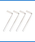 Four Allen wrenches for Purple Aluminum Alloy 4 Pack 8mm Spark Plug Wire Separator Loom Clamps.