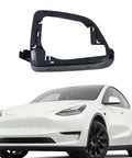 Crisp Fitment Left Side Rearview Mirror Cover Housing For Tesla Model Y 2020 To 2023 black plastic shell with sharp cut design