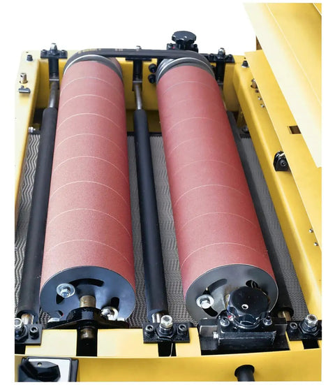 Ready To Cut Sandpaper 36 Grit 3 Inch Wide Aluminum Oxide Cloth Backed Resin Bond Premarked For Cutting on drum sander