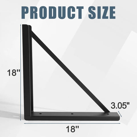 Heavy Duty 18x18 Inch Two Pack Underbody Truck Tool Box Mounting Brackets Kit Featuring Welded Steel Bolt On Installation