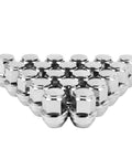 20 Piece M14x1.5 Chrome Lug Nuts Set For Lincoln Edge MKX MKZ Aviator Wheels Replacement One Piece OEM Factory Style