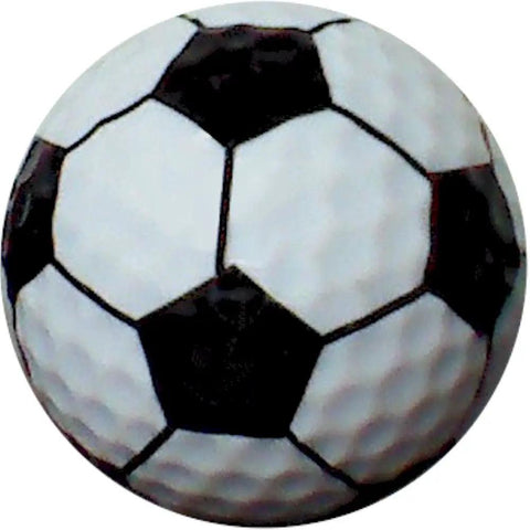 Custom Soccer Themed Golf Balls 12 Pack With Your Photo Logo Or Text, Personalized Design with Soccer Print