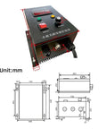Adjustable speed controller for Beefy 16000 RPM 3000W Brushless DC Servo Motor Permanent Magnet 220V DIY CNC projects with dimensions.