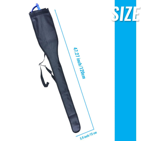Heavy Duty Fencing Bag With Adjustable Sling For Foil Sabre And Epee, black, 120cm length, shown at full size.