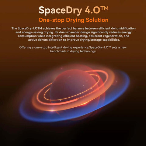 SpacePi X4 Filament Dryer Box For Four Spools 360 Degree Uniform Drying 200W PTC Dehydrator dual chamber image