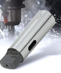 Morse taper drill sleeve adapter MT5 to MT3, silver steel, close-up side view.