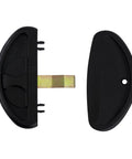 Black Sliding Screen Door Latch And Pull For Hat Section Doors Non Handed Mortise Latch Assembly Restores Smooth Operation