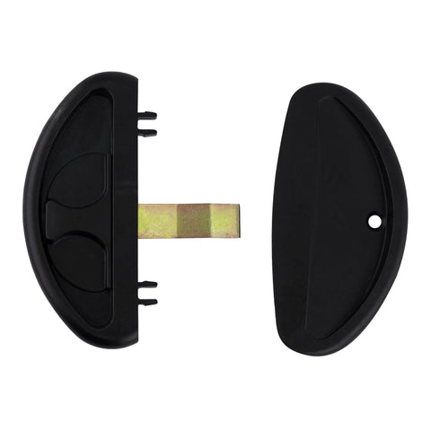 Black Sliding Screen Door Latch And Pull For Hat Section Doors Non Handed Mortise Latch Assembly Restores Smooth Operation