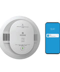 Smart Smoke And Carbon Monoxide Detector With Ring App Real Time Alerts Wire Free Interconnect AA Battery Powered