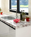 Grey Marble Peel And Stick Contact Paper For Countertops And Surfaces Durable Waterproof Kitchen And Bathroom Vinyl Wrap Removable