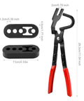 Exhaust Hanger Removal Tool And 4 Hole Rubber Hangers Kit For Cars Trucks with carbon steel pliers and rubber hangers