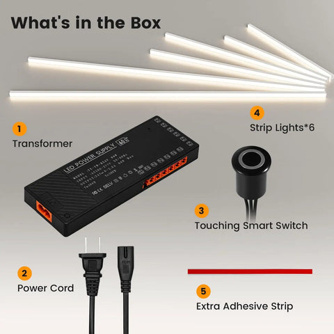 Sleek Led Recessed Lighting Kit Featuring Six Premium Slat Wall Bars That Truly Level Up Your Space Making Interiors Look Fly With Zero Hassle During Fast Install Any Weekend