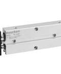 Heavy Duty Double Rod Air Cylinder TN10x60 10mm Bore 60mm Stroke Double Acting Pneumatic Actuator With Magnetic Piston For CNC, Robotics And Pick And Place Automation, Ultra Low Non Rotation Precision At 0.4 Degrees, side view