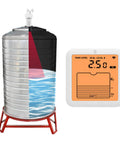 Wireless Water Level Sensor Ultrasonic Tank Level Meter No Fuss Install With IP65 Weatherproof Design And Dual Unit Display