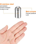 Top Shelf Heavy Duty Stainless Steel Ball Plungers 10 Pack 2Mm X 3Mm 8N Force Positioning Pins for precise locking in hand.