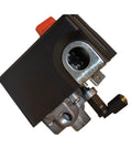 Tough As Nails 4 Port Pressure Switch For Air Compressors With 1/4 Inch FNPT Inlet And 1/4 Inch Quick Disconnect Fittings, Black