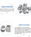 Stainless Steel Thread Inserts Kit 84 Pcs Set For Thread Repair M3 To M12 7 Sizes Helicoil Type Coiled Wire Sleeves 304 Stainless Steel