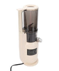Experience The Ultimate Cold Press Juice With This 550 Ml Slow Masticating Juicer Machine, beige electric juicer with a 73mm feed chute.